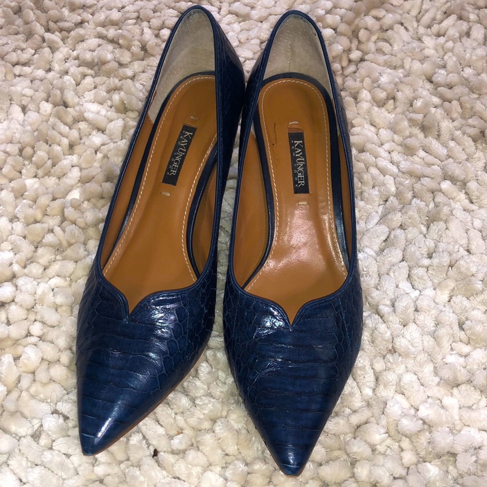 Kay Unger Blue Pumps
